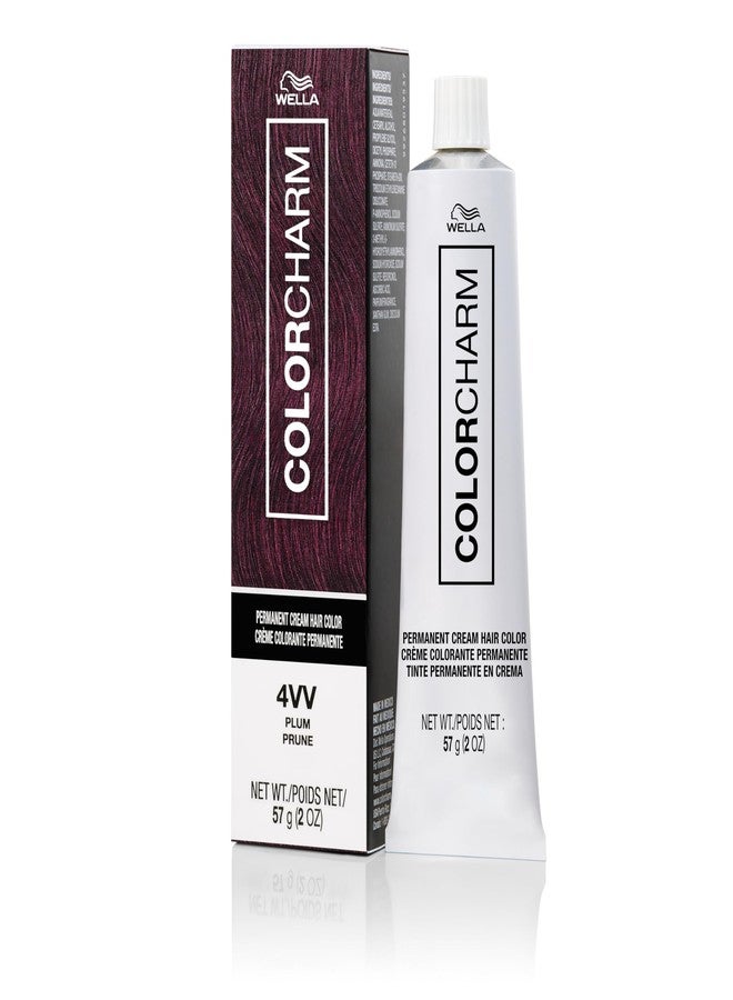 COLORCHARM Permanent Cream Hair Color, 4VV Plum, 2 oz. - Image 1